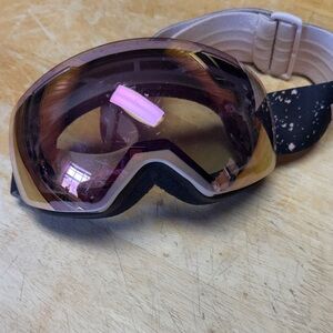 Ski Goggles with Pink and Black Strap